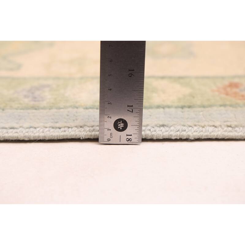 ECARPETGALLERY Hand-knotted Modern Oushak Light Blue Wool Rug - 8'3 x 10'0