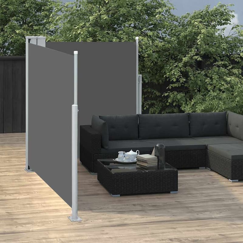 vidaXL Retractable Side Awning Folding Privacy Screen Outdoor Divider Wall