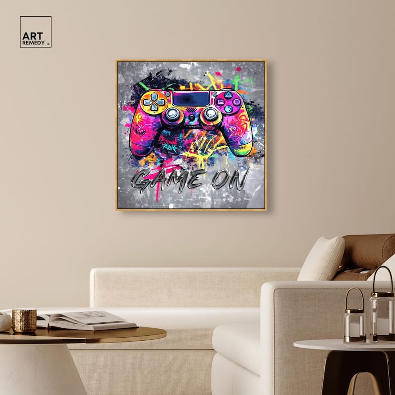 Game On Canvas by Art Remedy