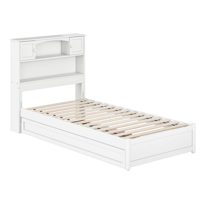Hadley Platform Bed with Panel Footboard and Twin XL Trundle