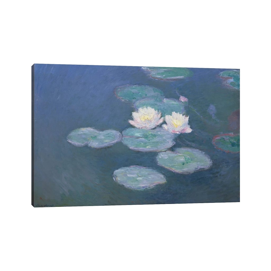 iCanvas "Waterlilies, Evening " by Claude Monet Canvas Print