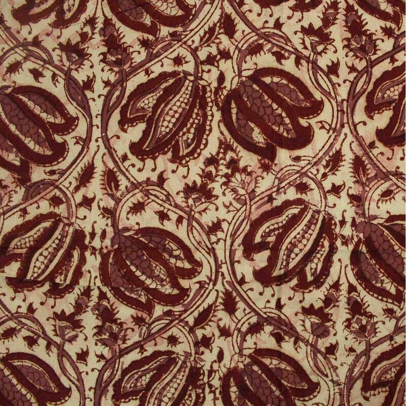 Vegetable Dye Tulip Floral Block Print Tablecloth Collection