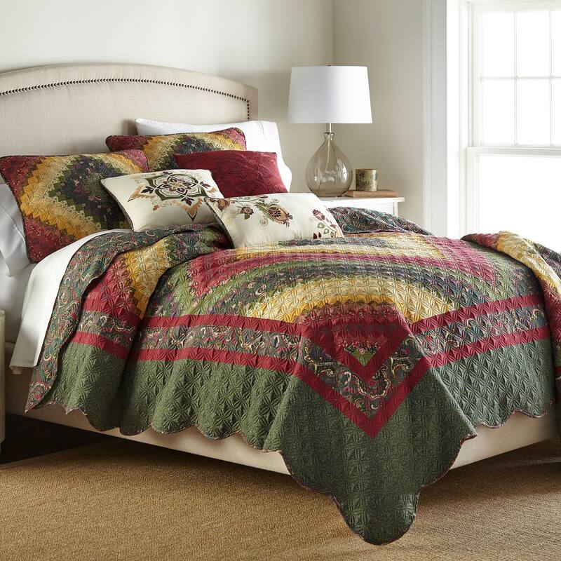 Donna Sharp Spice Postage Stamp Polyester Quilt