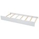 preview thumbnail 23 of 22, Twin Size Platform Bed with Twin Size Trundle and Footboard, Kids Bed Frame with Pull-Out Shelves and Storage Headboard, Grey