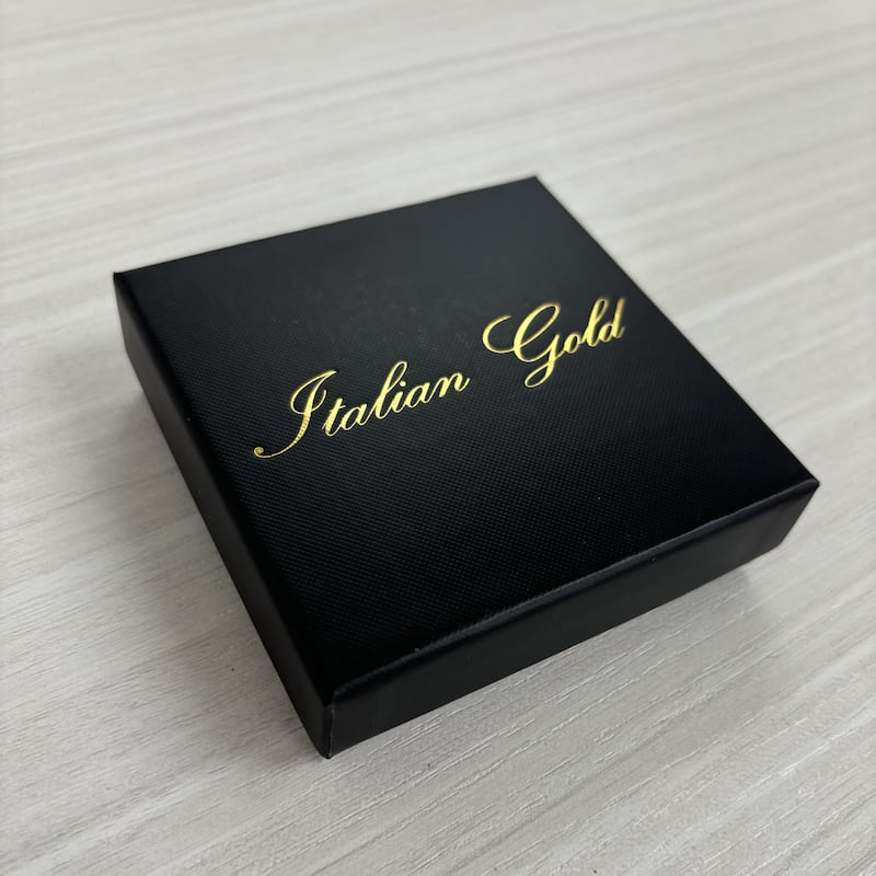 Italian Gold 14K Yellow Gold Clover Station Necklace - Made In Italy 10mm Clover 16-18 Inch Chain 3.20 grams