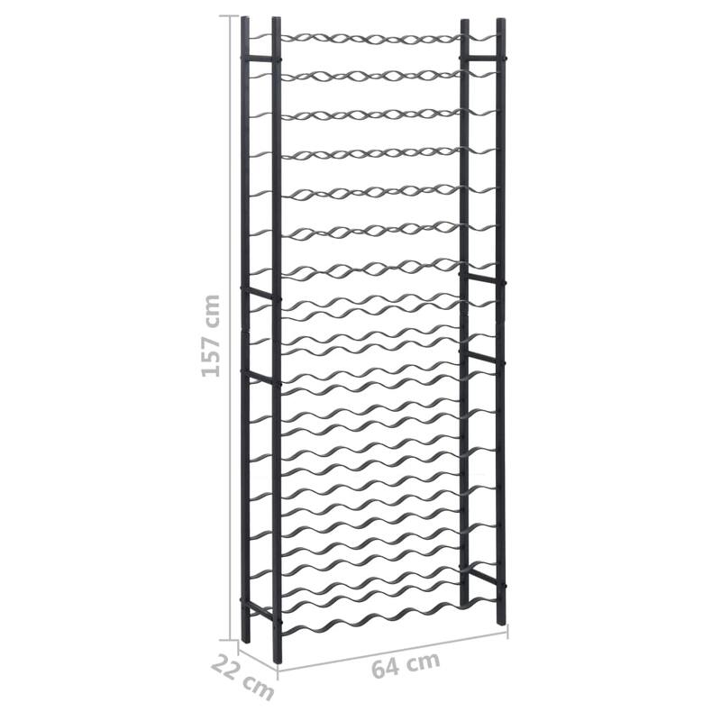 vidaXL Wine Rack Bottle Holder Wine Storage Organizer for Pantry Kitchen Metal