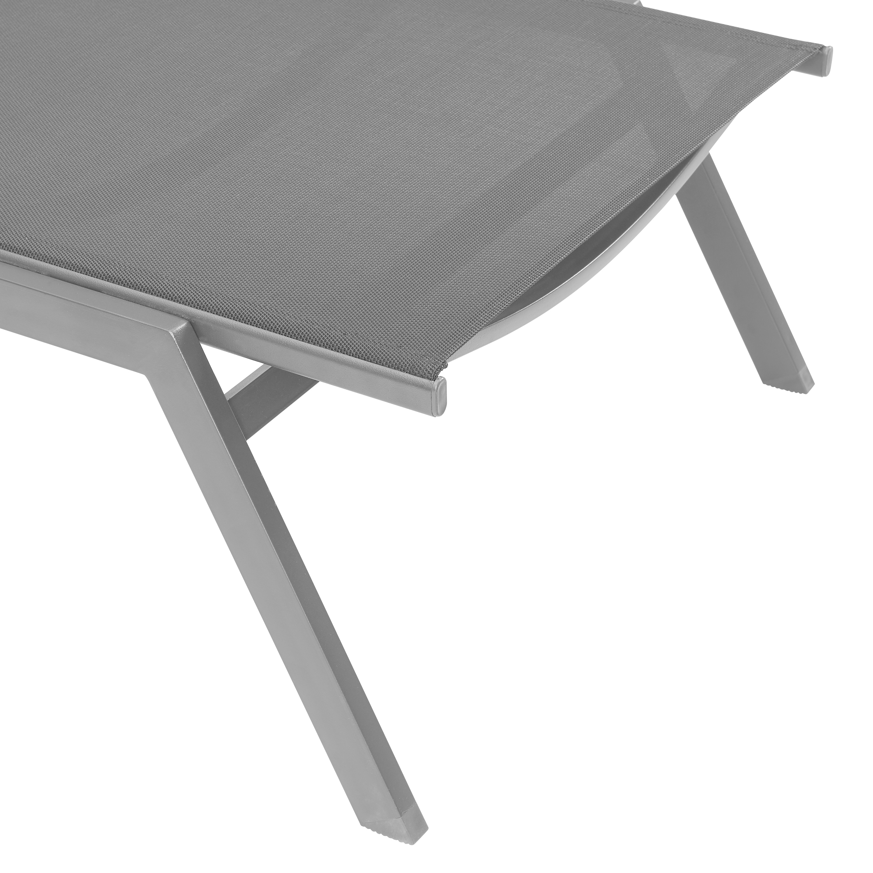 Corvus Torino Adjustable Sling Fabric Patio Chaise Lounge On