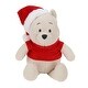 preview thumbnail 1 of 2, Lambs & Ivy Disney Winnie the Pooh Holiday Christmas Plush Stuffed Animal Toy