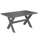 preview thumbnail 4 of 3, Simple Living Sumner X-base Picnic Dining Table