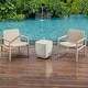 preview thumbnail 3 of 6, Uttermost Alma Concrete Outdoor Side Table