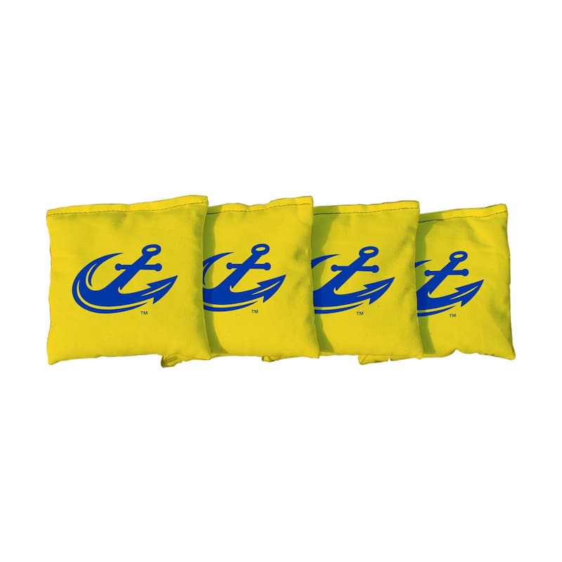 Maine Maritime Mariners Yellow Cornhole Bags - All-Weather Resin Filled