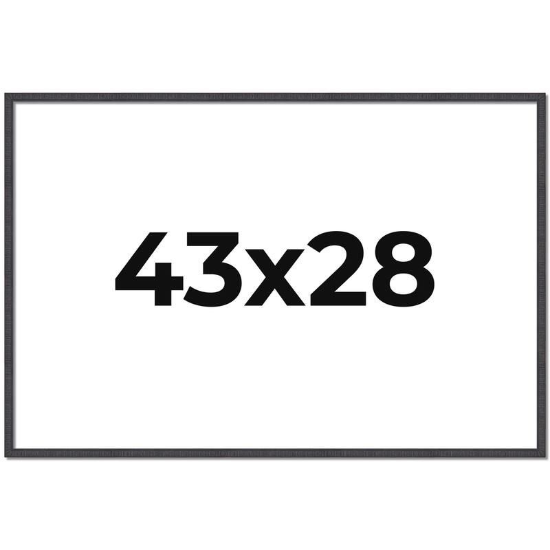 43x28 Frame Brown Solid Wood Picture Frame - Complete Modern Photo