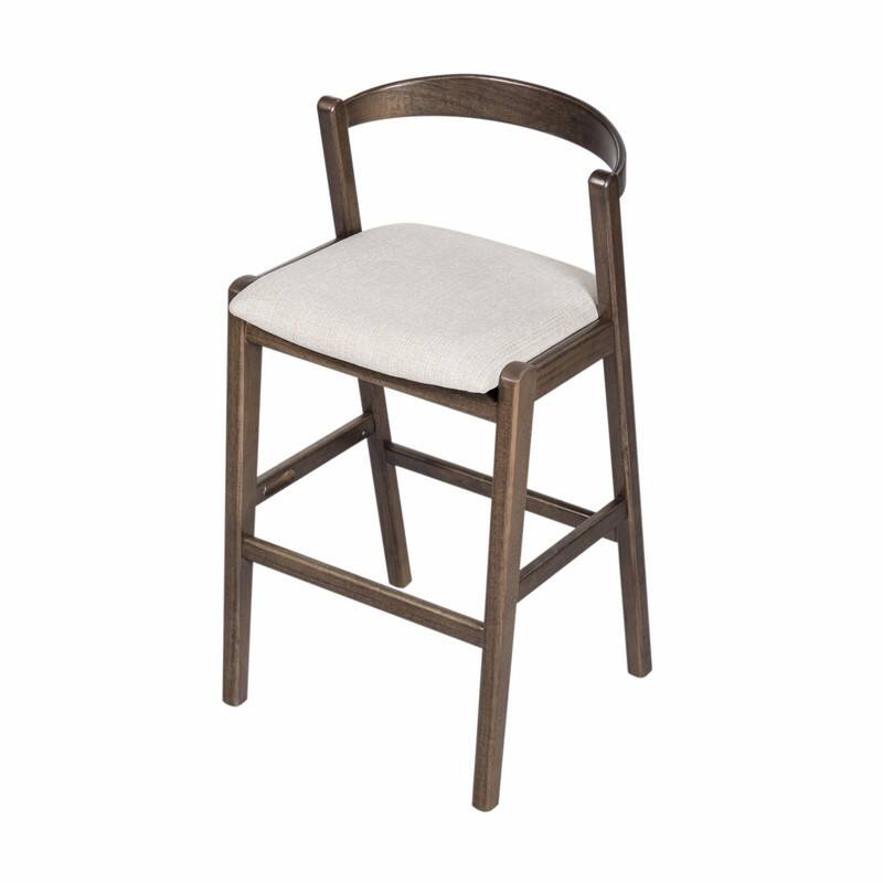 Set of 2 Indoor Rubberwood Barstools