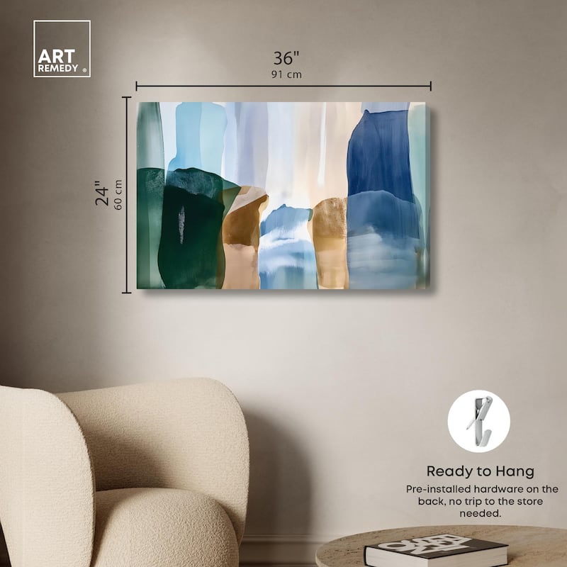Contoured Calm II Canvas by Art Remedy, Gallery Wrapped