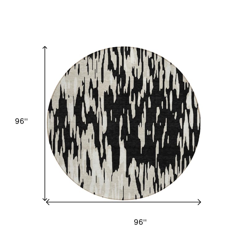 HomeRoots Abstract Transitional Rectangle Outdoor Rug