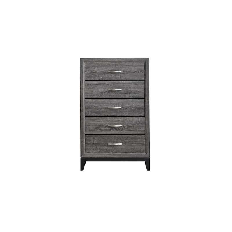 Glasgow 5-Drawer 31 in. W Chest of Drawers - Gray