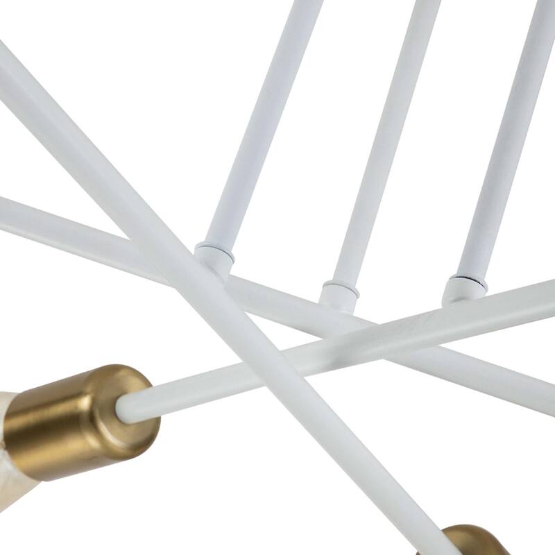 6 - Light Modern Metal 23.62'' Sputnik Semi-Flush Mount Ceiling Light