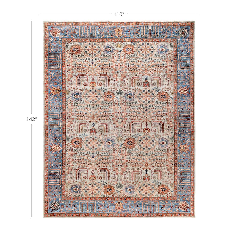 Serapi One-of-a-Kind Hand-Knotted Area Rug - Gray - 9' 2" x 11' 10"