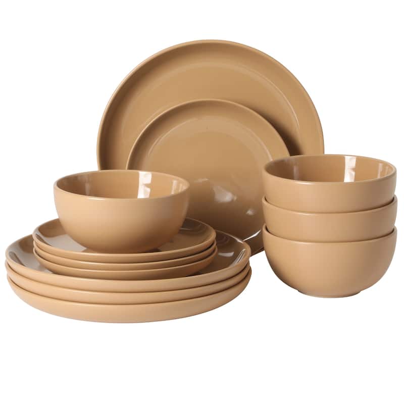 Gibson Home Rockaway 12pc Dinnerware set - Beige