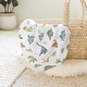preview thumbnail 4 of 4, Sweet Jojo Designs Watercolor Dinosaur Dino Boy Baby Swaddle Receiving Blanket Green Blue Modern Jurassic Nature Animal Steel