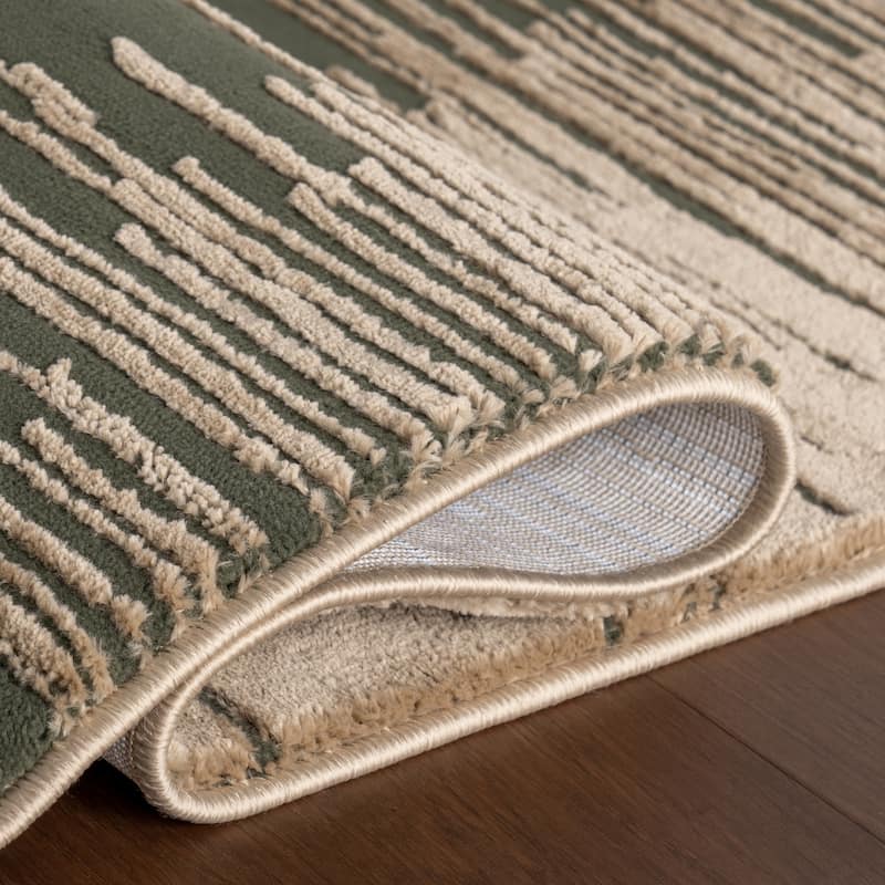 Chandani Abstract Machine Washable Area Rug