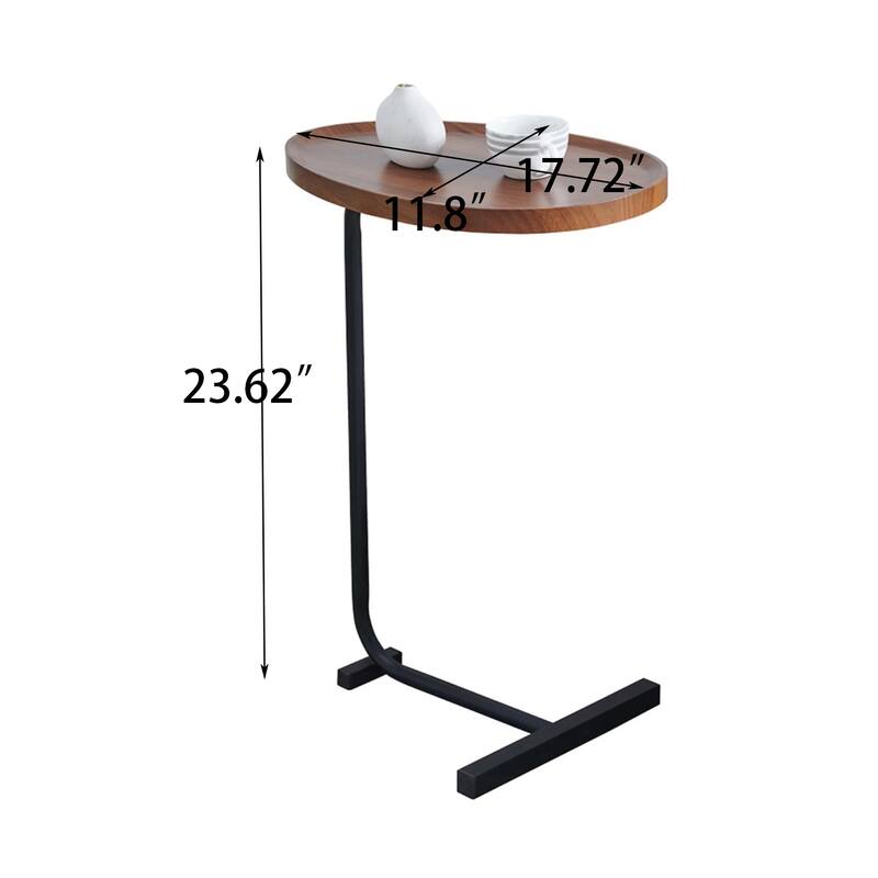 C-shaped Small Side Table for Living room