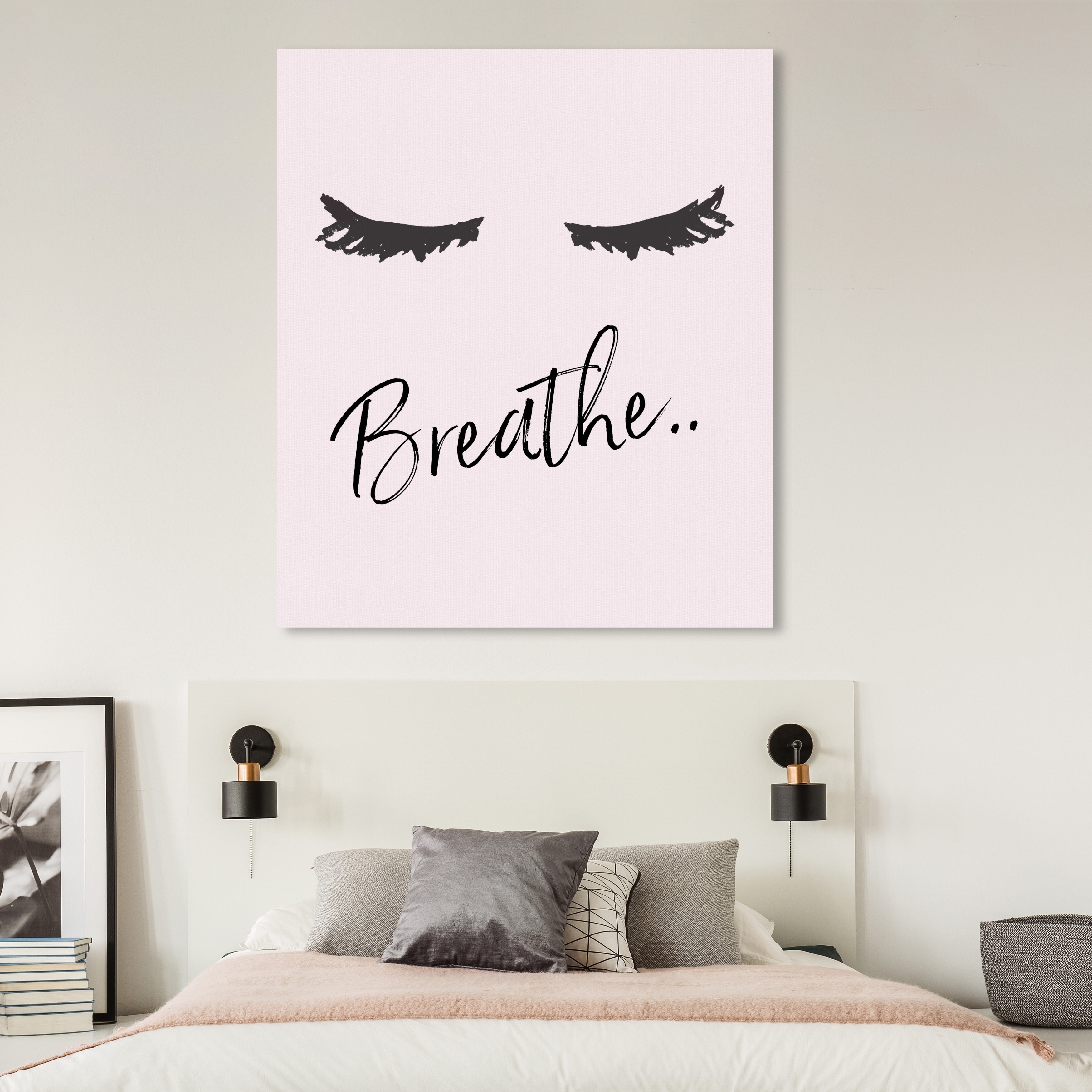 Oliver Gal Typography And Quotes Wall Art Canvas Prints Breathe Discover our selection of amazing canvas art choices! oliver gal typography and quotes wall art canvas prints breathe motivational quotes and sayings pink black