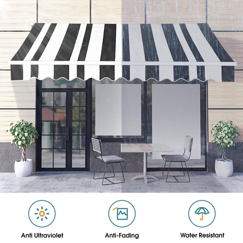 Patio Awning 13x8 Feet Fabric Replacement Sunshade Canopy