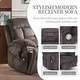 preview thumbnail 5 of 22, Overstuffed Chenille Power Lift Recliner,Lay Flat 71.5 " Length, Dual Motors Recliner with Massage/Heat Infinite Position