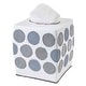 preview thumbnail 3 of 1, Avanti Dotted Circles Tissue Cover - White - Tissue Cover
