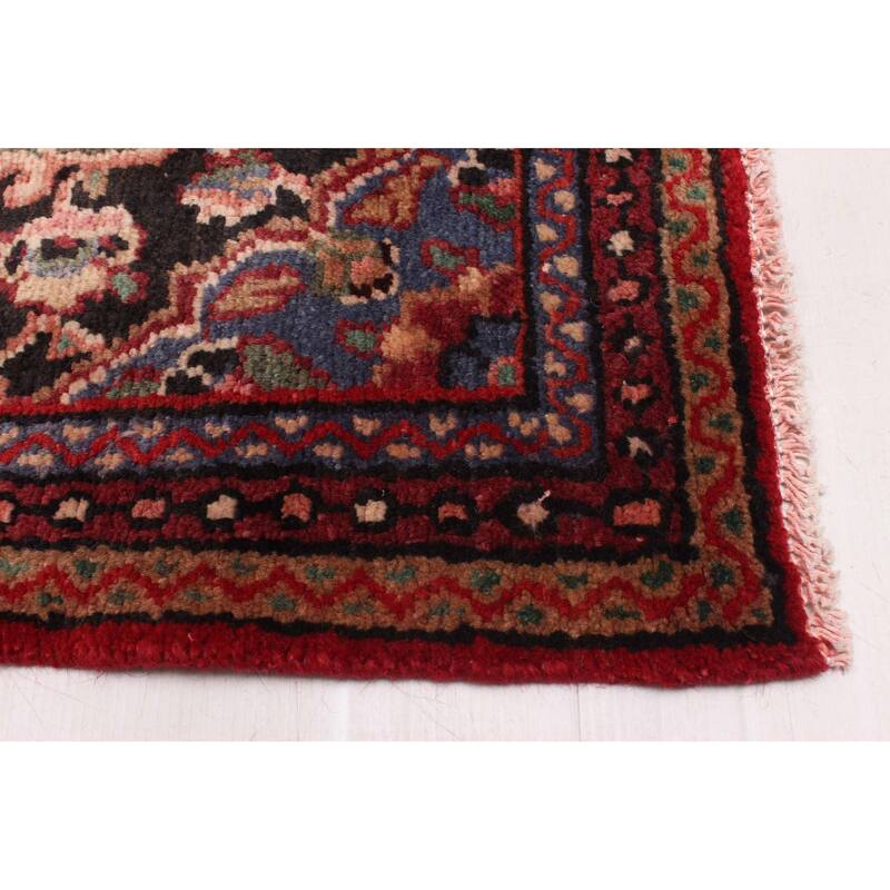 ECARPETGALLERY Hand-knotted Andelz Red Wool Rug - 3'6 x 10'0