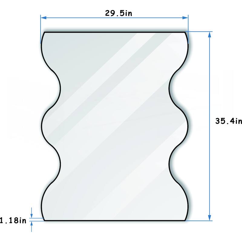 Wall Mirror 30x35 Inch Rectangular Mirror