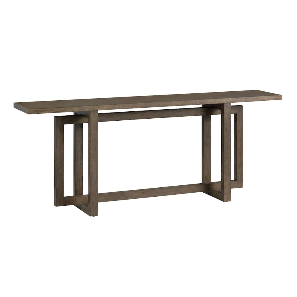 80 in. Brown Solid Wood Accent_Console_Sofa Table