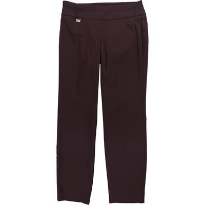 Alfani Womens Solid Dress Pants,, Purple, 4