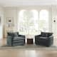 Option Gray Accent Chairs*2
