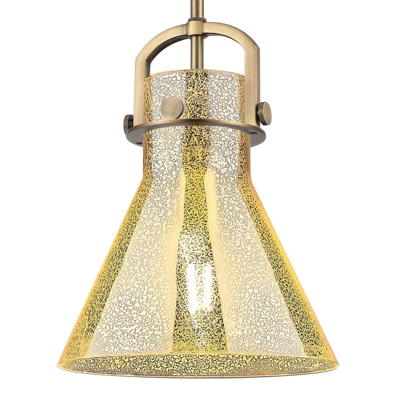 Innovations Lighting 410-1SM-G411-10ME Newton Cone 10" Wide - Brushed Brass