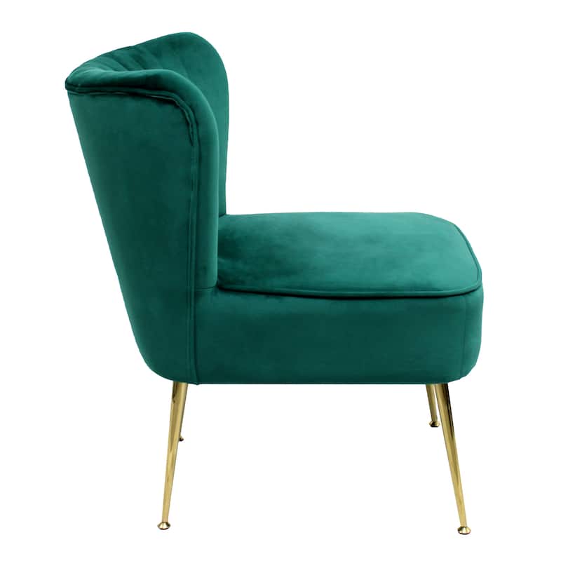 Haven Contemporary Velvet Upholstered Accent Chair