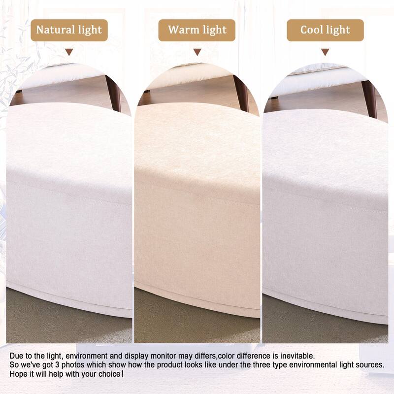 Modern Triangular Upholstered Accent Ottoman
