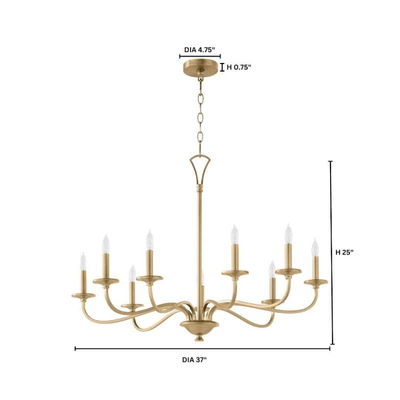 Quorum International 6021-9 Maryse 9 Light 37" Wide Taper Candle Style