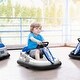 preview thumbnail 9 of 8, 360° Spin Toddler Bumper Car with LED Lights, Music, and Safety Belt, 6V Electric Ride-On for 18-48 Months - White