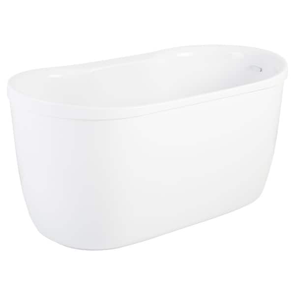 Shop Signature Hardware 946103 Td Bristol 55 Acrylic Freestanding Tub With Tap Deck Overstock 27197453