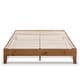 preview thumbnail 17 of 55, Grand Solid Wood 12-inch Platform Bed Frame by Crown Comfort