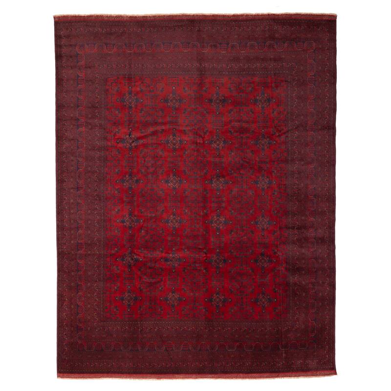 ECARPETGALLERY Hand-knotted Finest Khal Mohammadi Red Wool Rug - 9'11 x 12'10