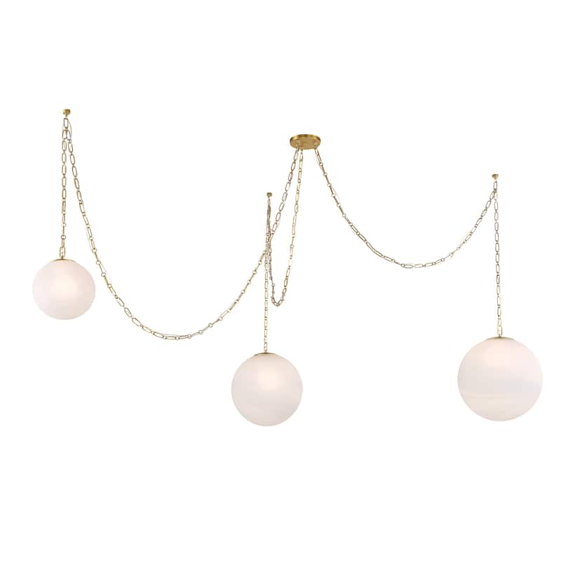 Minka Lavery 5218 Marbelle 3 Light 81" Wide Multi Light Pendant with