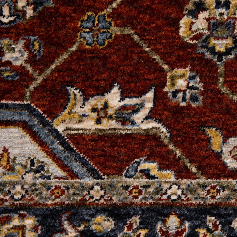 Style Haven Amelie Oriental Medallion Red/ Blue Indoor Area Rug