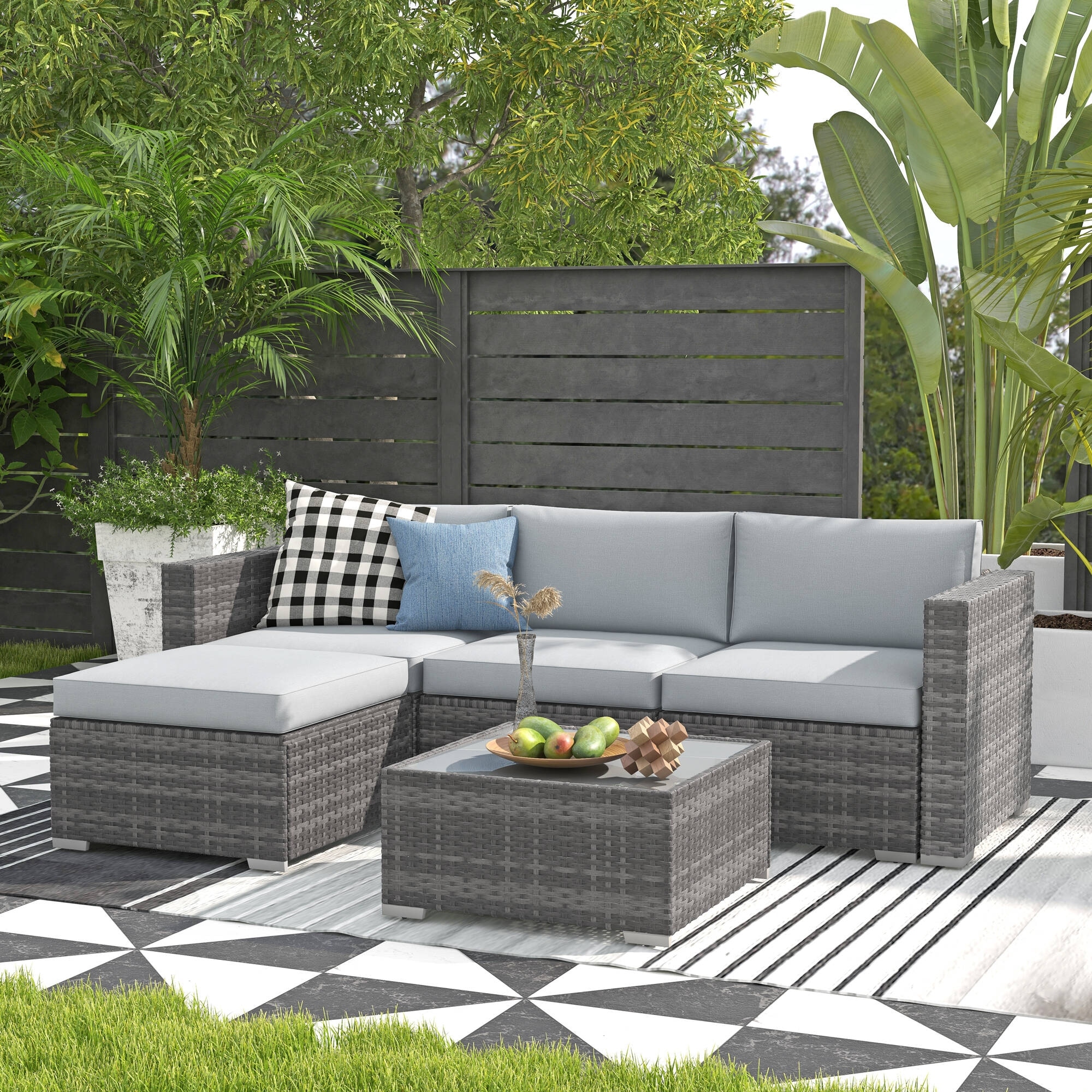 Harlow outdoor hotsell 5 piece sectional