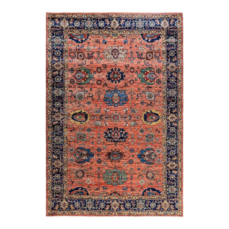 Serapi One-of-a-Kind Hand-Knotted Area Rug - Red, 6' 2" x 9' 2" - 6' 2" x 9' 2"