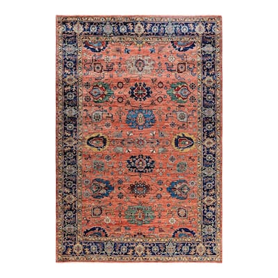 Serapi One-of-a-Kind Hand-Knotted Area Rug - Red, 6' 2" x 9' 2" - 6' 2" x 9' 2"
