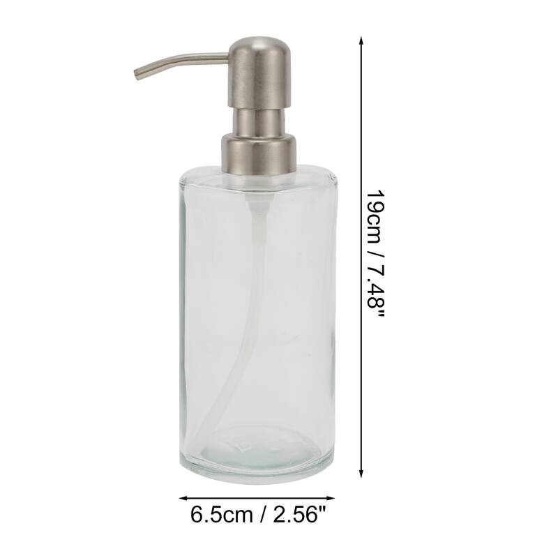 Cylindrical Simple Soap Pump Dispenser for Hotels 350ml 1 Pcs