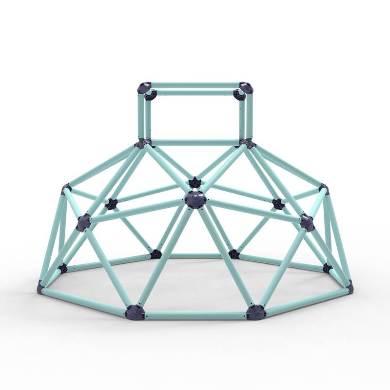 Geometric Climbing Dome Sturdy, Strong Load Capacity, Portable, and Versatile for Indoor and Outdoor Use, for Kids Ages 3 to 10 - Blue